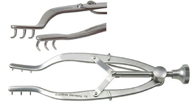 Stevenson Lacrimal Sac Retractor 3x3 Prong 3mm Deep